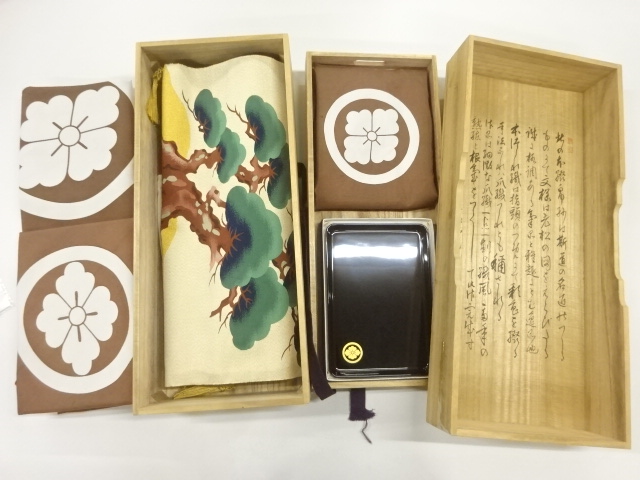 JAPANESE KIMONO / TSUMURE-FUKU KIMONO FOR SUMMER・FUROSHIKI SET